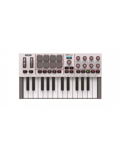 AKAI MPK Mini MK4 - MIDI controller / control keypad, white
