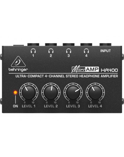 Behringer HA400 - ultra-Compact 4-Channel Stereo Headphone Amplifier