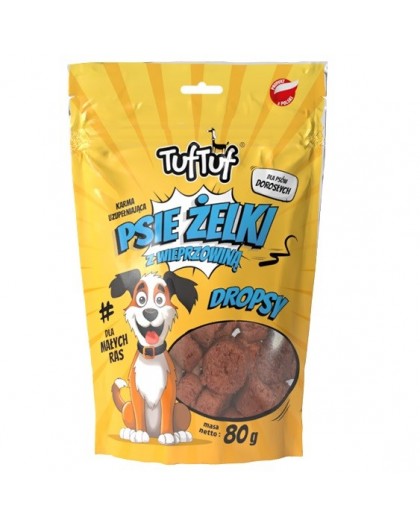 TUF TUF Dog gummies - pork drops - dog treat - 80g