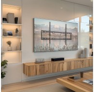 Настенная крепежная консоль Maclean TV MC-413 для телевизоров 32"-80", VESA 600x400, 45 кг, регулируемая с наклоном, универсальн