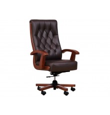 CONSUL brown leather armchair