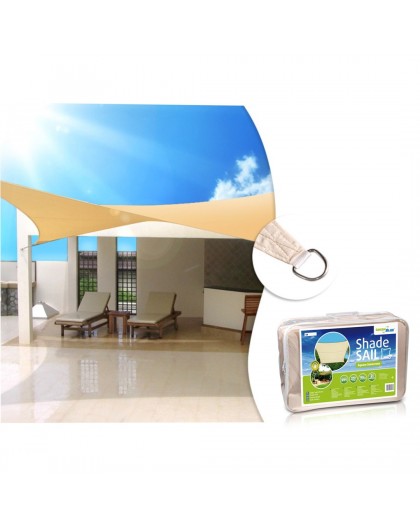 Umbrella garden float 4x4m GreenBlue GB504 cream