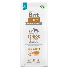 BRIT Care Senior&Light Salmon - dry dog food - 12 kg