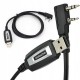 Baofeng USB cable for programming UV-5R 82 888S UV-S9 PLUS UV-13 16 17 21 radios with a K-type plug