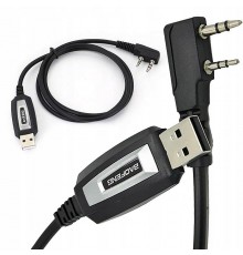 Baofeng USB cable for programming UV-5R 82 888S UV-S9 PLUS UV-13 16 17 21 radios with a K-type plug