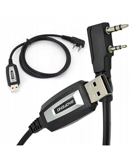 Baofeng USB cable for programming UV-5R 82 888S UV-S9 PLUS UV-13 16 17 21 radios with a K-type plug