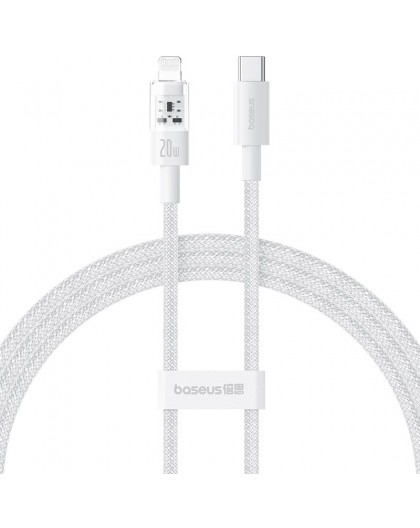 Baseus Gem USB-C to iP fast charging cable 1 m 20 W White