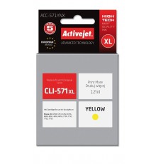 Activejet ACC-571YNX Ink (replacement for Canon CLI-571XLY Supreme 12 ml yellow)