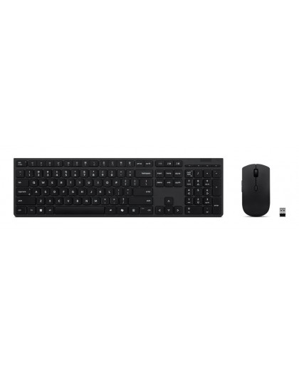 Lenovo 4X31R64316 keyboard Mouse included Office RF Wireless + Bluetooth QWERTY US English Grey