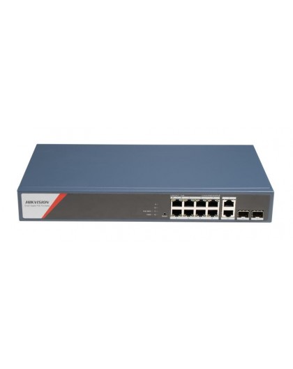 Hikvision DS-3E1512HP-SI-8P2T2F network switch Managed Gigabit Ethernet (10/100/1000) Power over Ethernet (PoE) Blue