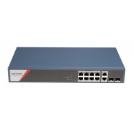 Hikvision DS-3E1512HP-SI-8P2T2F network switch Managed Gigabit Ethernet (10/100/1000) Power over Ethernet (PoE) Blue