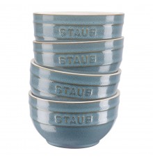 Staub Ceramique Bowl set 0.7 L Round Ceramic Turquoise 4 pc(s)