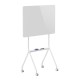Ergo Office mobile dry erase board, horizontal orientation, white, single sided, with shelf, board dimensions 1190x790mm, ER-306