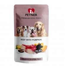 PETNER Beef with pumpkin - wet dog food - 500g