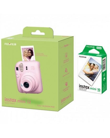 Fujifilm | Instax Mini 12 Camera + Instax Mini Glossy (10pl) | Blossom Pink | 800