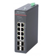 Hikvision DS-3T1512HP-SI-8P4F network switch Managed Gigabit Ethernet (10/100/1000) Power over Ethernet (PoE) Black