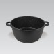 Maestro MR-4624C Pot with lid 24 cm 4 l Black