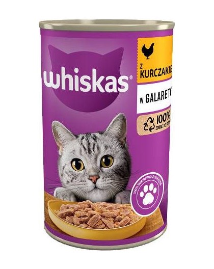 WHISKAS with chicken in jelly - wet cat food - 400g
