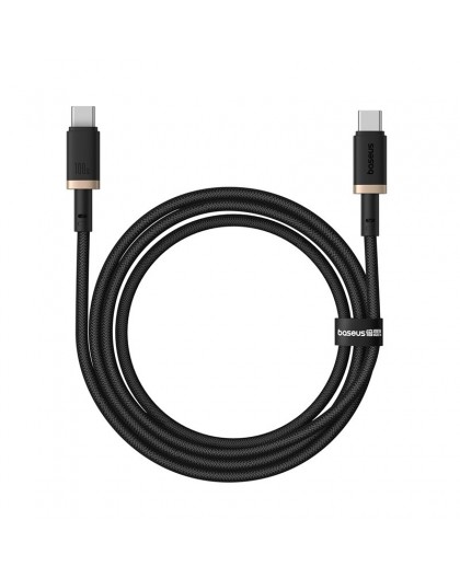 Baseus Dura Type C to Type C 100 W fast charging cable 1 m Black, Gold