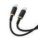 Baseus Dura Type C to Type C 100 W fast charging cable 1 m Black, Gold