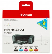 Canon PGI-72 MBK/C/M/Y/R 5 Ink Cartridge Multipack