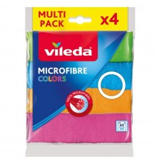 Cleaning Clothes Vileda Microfiber Colors 4 pc(s)
