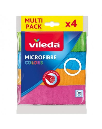 Cleaning Clothes Vileda Microfiber Colors 4 pc(s)