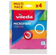 Cleaning Clothes Vileda Microfiber Colors 4 pc(s)