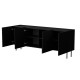 Cama LUCCA 4D chest of drawers, 200x40x80, black