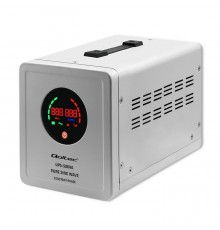 Qoltec 50716 Uninterruptible power supply Pure Sine Wave UPS | 500VA | 350W | constant phase | Grey