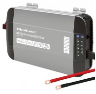 Qoltec Intelligent Professional Monolith Battery Charger for LiFePO4 AGM GEL SLA batteries | 50A | 12V
