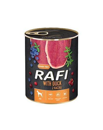 Dolina Noteci Rafi Dog wet food with duck, blueberries and cranberries - 800g