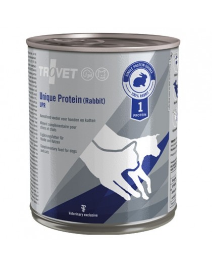 TROVET Unique Protein UPR Rabbit - wet food for dogs and cats - 800g
