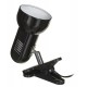 Activejet Clip-on desk lamp, black, metal, E27 thread