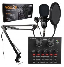 DNA YOU2B - podcast kit (microphone, audio interface, tripod)