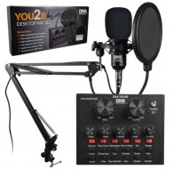 DNA YOU2B - podcast kit (microphone, audio interface, tripod)