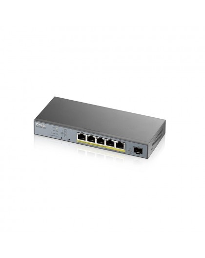 Zyxel GS1350-6HP-EU0101F network switch Managed L2 Gigabit Ethernet (10/100/1000) Power over Ethernet (PoE) Grey