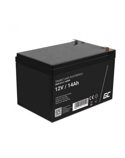 Green Cell AGM08 industrial rechargeable battery Sealed Lead Acid (VRLA) 14000 mAh 12 V