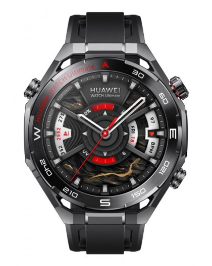 Huawei 55020GBB smartwatch / sport watch 3.81 cm (1.5") LTPO 48.5 mm Hybrid 466 x 466 pixels Black Wi-Fi GPS (satellite)