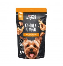 PAN MIĘSKO Pieces in sauce Turkey with duck - wet dog food - 150g