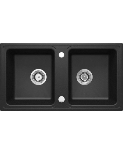 2-bowl granite sink