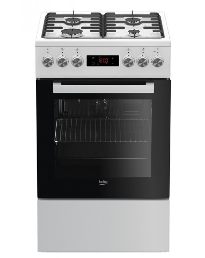 Плита Beko FSE52320DWD Свободностоящая газовая плита Белая A