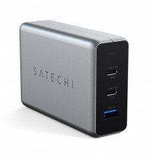 Satechi USB-C PD GaN Charger 100W, 2x USB-C, 1x US