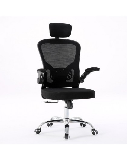 Topeshop FOTEL DORY CZERŃ office/computer chair Padded seat Mesh backrest