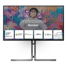 AOC U3 U27U3CV computer monitor 68.6 cm (27") 3840 x 2160 pixels 4K Ultra HD LCD Black