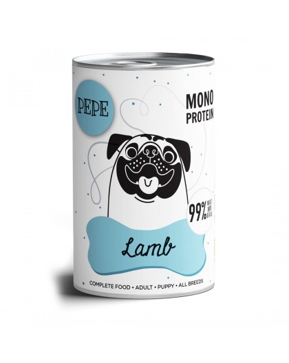 PAKA ZWIERZAKA Pepe Lamb - wet dog food - 400g