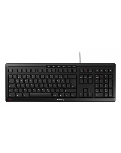 CHERRY STREAM keyboard Office USB QWERTZ German Black