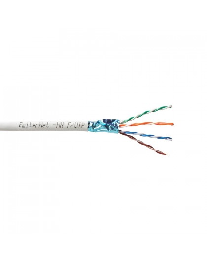 Emitter Net FTP (F/UTP) Cat.5e 350MHz Cable, 4x2x24 AWG Wire, PVC