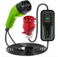 Qoltec Mobile EV Charger with 2-in-1 Type 2 SCHUKO 3.5kW 230V LCD Portable Wallbox 5m