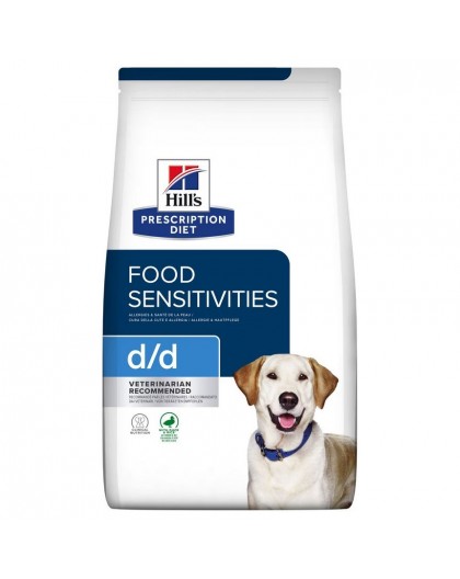 HILL'S PD D/D Food Sensitivities, duck and rice - dry dog food - 4kg